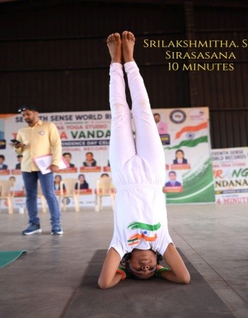 LONGEST DURATION HOLDING SIRSASANA FOR 10 MINUTES