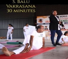 LONGEST DURATION HOLDING VAKRASANA FOR 30 MINUTES